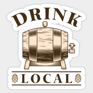 Drink Local Sticker